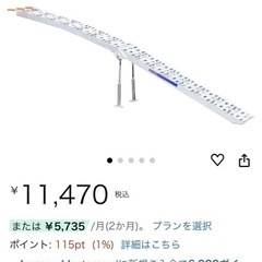 SEIKOH アルミラダーレール アルミブリッジ タイダウンベルト付 湾曲 二つ折りBタイプ 耐荷重 340kgの画像