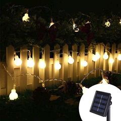ソーラー充電式　電池・電源不要☆ストリングライト ソーラー イル...