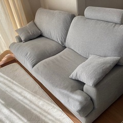 3人掛け　 ソファ　グレー
　の画像