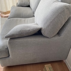 3人掛け　 ソファ　グレー
　の画像
