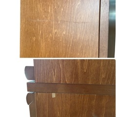 NO.1979 karimoku カリモク Direttore ディレトーレ キッチンボード レンジボード 上下分解可 収納 家具 中古の画像