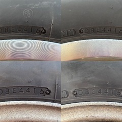 275/70R16 ランクル100 2016年製 スタッドレスタイヤ＋アルミホイール4本セット BRIDGESTONE DM-V2 16×8JJ 5H/150 +45 テーパーナットの画像