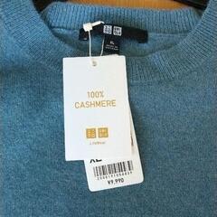 1119-175 UNIQLO新品　カシミヤクールネックセーターの画像