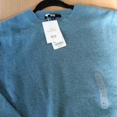 1119-175 UNIQLO新品　カシミヤクールネックセーターの画像