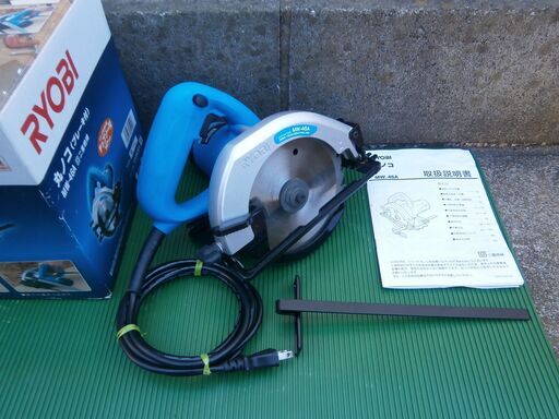 ■動作品■リョービ ブレーキ付き 丸ノコ MW-46A　電動工具 大工道具 切断機 木工用 箱入り説明書付き