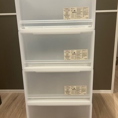 値下げしました！【無印良品】クローゼット収納ケース大4個セット