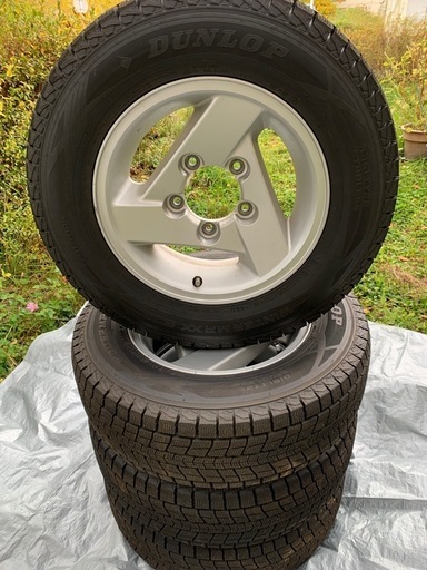 ジムニー純正ホイール＆DUNLOP スタッドレス 205/70 R15 10分山