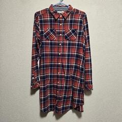 チュニック丈長袖シャツ