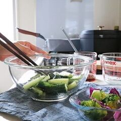 PYREX×IWAKI　❀　パイレックス　耐熱ボウルの画像