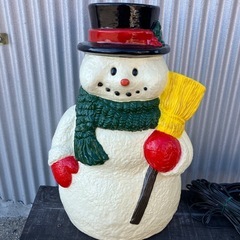 【お取引中】 Xmas クリスマス 装飾 雪だるま　スノーマン オーナメント イルミネーション 電飾 飾り 置物 クリスマス 玄関 屋外用イルミネーションの画像