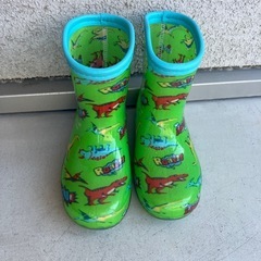 18.0cm 長靴 恐竜 みどり グリーン の画像