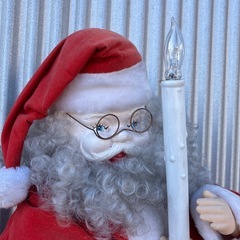 サンタクロース人形 クリスマス  Xmas サンタさん サンタクロース 置物 クリスマス装飾品 光るサンタ イルミネーション の画像