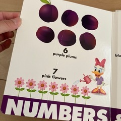 ディズニー 英語 色 形 数字 知育 絵本の画像