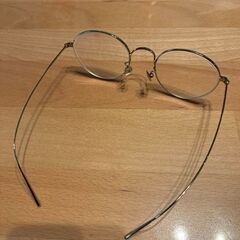 JINS メガネ　オールチタン All Titanium ゴールドの画像