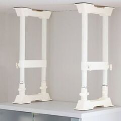 【値下げ　未使用】 アイリスオーヤマ 家具転倒防止伸縮棒M SP-45W➂の画像