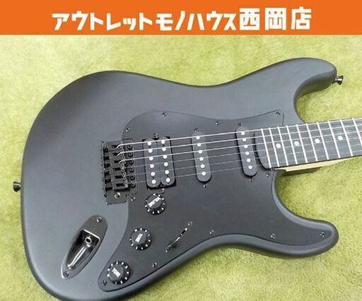 SELDER セルダー エレキギター ストラトタイプ マットブラック ソフトケース付き  西岡店
