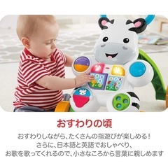 fisher price しまうまくんのバイリンガルウォーカーの画像