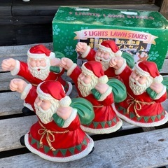 クリスマスイルミネーション サンタクロース クリスマス Xmas 光る置物 イルミネーション 電飾 サンタ電飾 屋外用 屋内用 玄関イルミネーションの画像