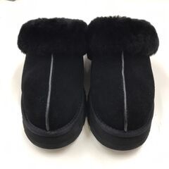 UGG　ムートンスリッパ　ブラック　25cm【ジャングルジャングルイズミヤ広陵店】の画像