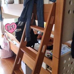2段ベッドハシゴ付き(引き取りのみ)