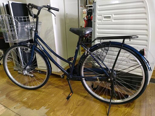 自転車　26インチ　ブルー　ママチャリ　ジャングルジャングル