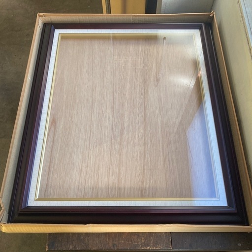 F12号 油彩額縁 木製 ガラスあり