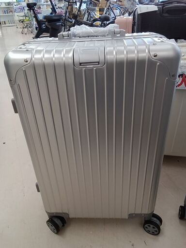 ★ジモティ割あり★  キャリーケース シルバー W40.5×D24.5×H65 クリーニング済み TC6049