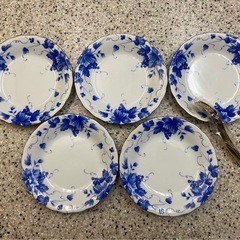 スイーツ取り皿&小ナイフ　5枚セット