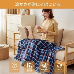 CHOSHOME 電気毛布 ひざ掛け usb 150×80cmの画像