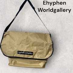 E hyphen world gallery ナイロンショルダーバッグ