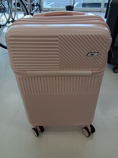 ★ジモティ割あり★  キャリーケース ピンク W38×D25×H60.5 クリーニング済み TC6051