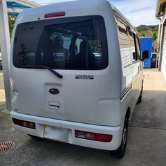 H26年式　ハイゼットカーゴ　OEMサンバーバン　車検付き(7年8月)　軽バン貨物　オートマ　綺麗！艶あり。福岡の画像