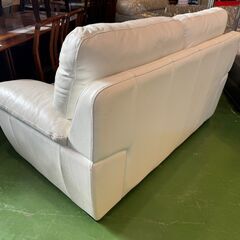 【愛品館八千代店】関家具　イタリア製　総本革　2人掛ソファの画像