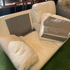 【愛品館八千代店】関家具　イタリア製　総本革　2人掛ソファの画像