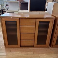 ★ジモティ割あり★  キャビネット ブラウン H85×D38×W...
