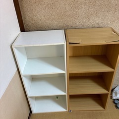 カラーボックス2つ
