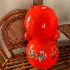 昭和レトロ　おもちゃ　デッドストック　人形　起き上がりこぼし　箱付き　の画像