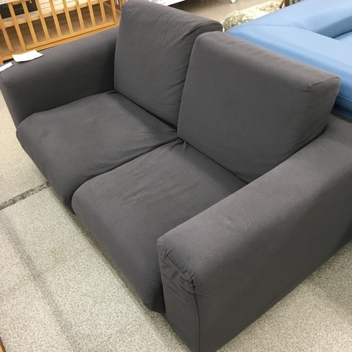 【店頭引き取り限定】無印良品　2人掛けソファ　ブラウン