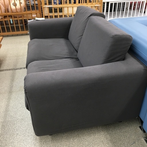 【店頭引き取り限定】無印良品　2人掛けソファ　ブラウン