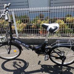 折りたたみ自転車+ヘルメット+ホルダー+空気入れ