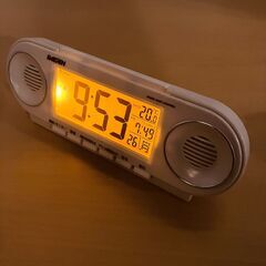 SEIKO（セイコー）電波式目覚まし時計「ライデン」NR531Wの画像