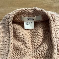 【取引き中】 OZOC ニット帽 ベレー帽　ピンクベージュの画像