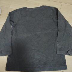 黒　ロンT　長袖カットソー　無印良品　エアリズム　チュニック　１１０　の画像