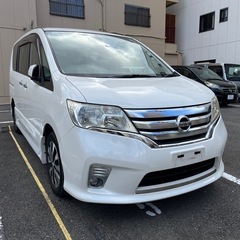 車検2年付き可！C26セレナハイウェイスター　フリップダウンモニター