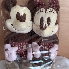 【新品】  ミッキーマウス　ミニーマウス　ペア　ぬいぐるみの画像