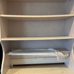 断捨離中☺︎カントリー調の白い飾り棚♡本棚収納♡棚可動式の画像