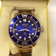 INVICTA　腕時計　ゴールド×ブルー【ジャングルジャングルイズミヤ広陵店】の画像