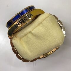 INVICTA　腕時計　ゴールド×ブルー【ジャングルジャングルイズミヤ広陵店】の画像