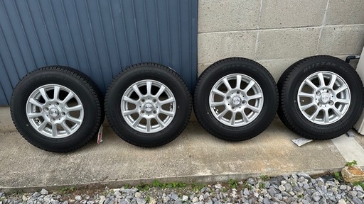 【お取引完了しました】ブリヂストン　ブリザック　145/80R12 スタッドレスタイヤ+アルミホイール 4本セット