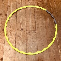 フラフープ（90cm）イエロー/グレー